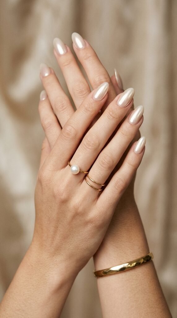 Vanilla_chrome_almond_nails Vanilla_chrome_almond_nails