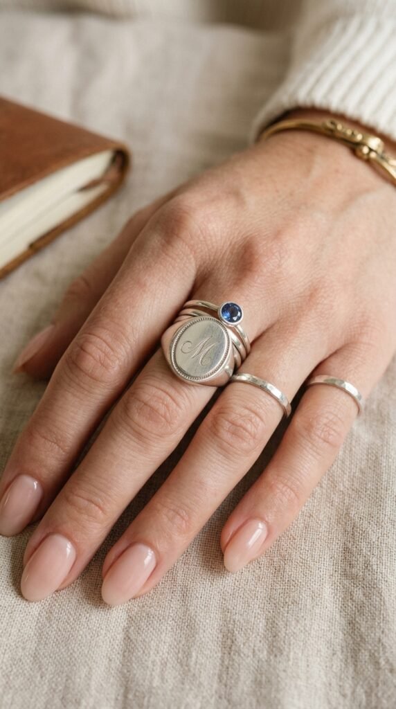 Vintage_signet_ring_stack_ Vintage_signet_ring_stack_