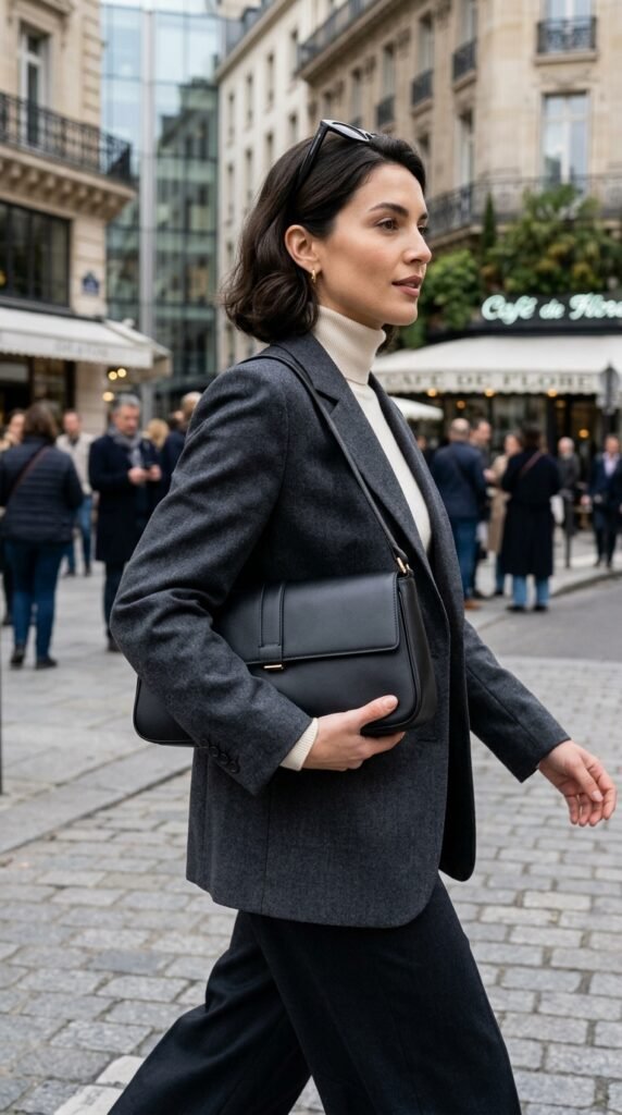 Woman_carrying_black_leather_handbag Woman_carrying_black_leather_handbag