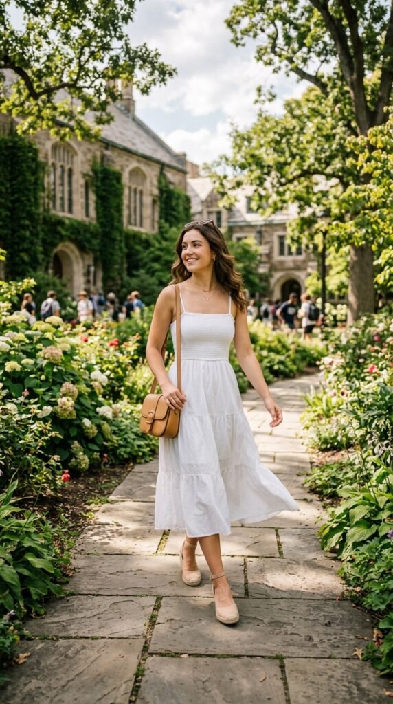 smocked white sundress smocked white sundress