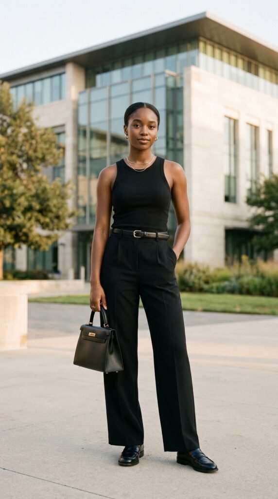 Woman_wearing_black_trousers_tank Woman_wearing_black_trousers_tank