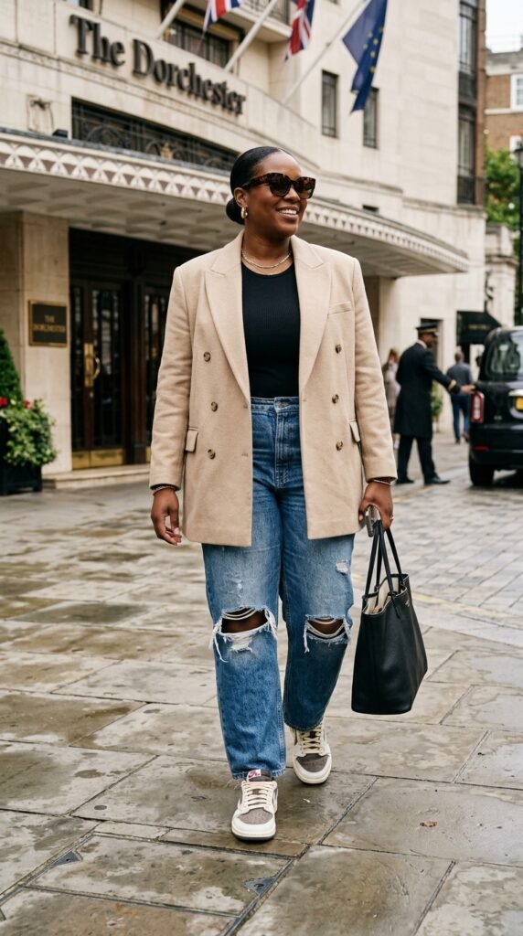 Woman_wearing_blazer_distressed_jeans Woman_wearing_blazer_distressed_jeans