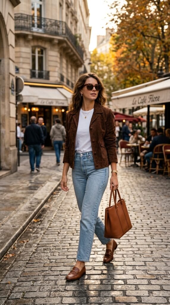 Woman_wearing_brown_jacket_jeans Woman_wearing_brown_jacket_jeans