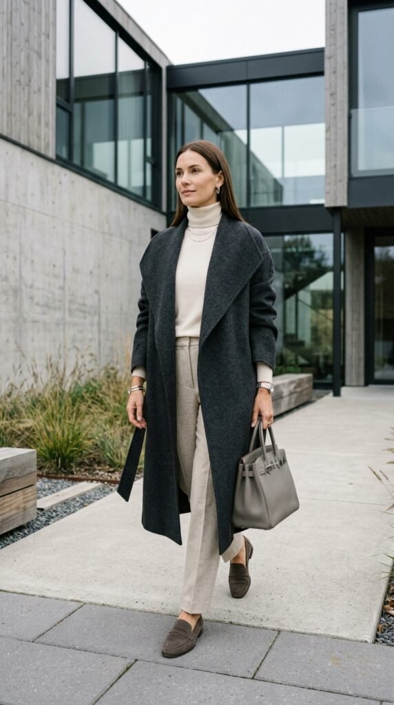 Woman_wearing_charcoal_wrap_coat Woman_wearing_charcoal_wrap_coat