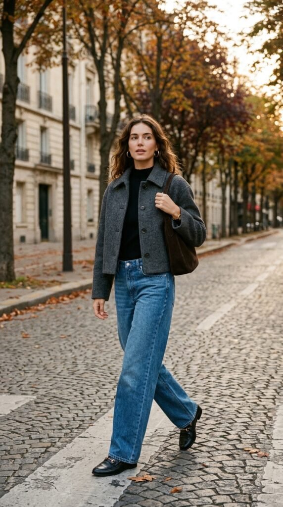 Woman_wearing_cropped_wool_jacket Woman_wearing_cropped_wool_jacket
