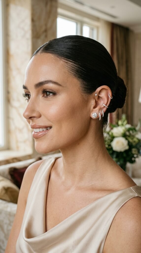 Woman_wearing_diamond_earring_stack Woman_wearing_diamond_earring_stack