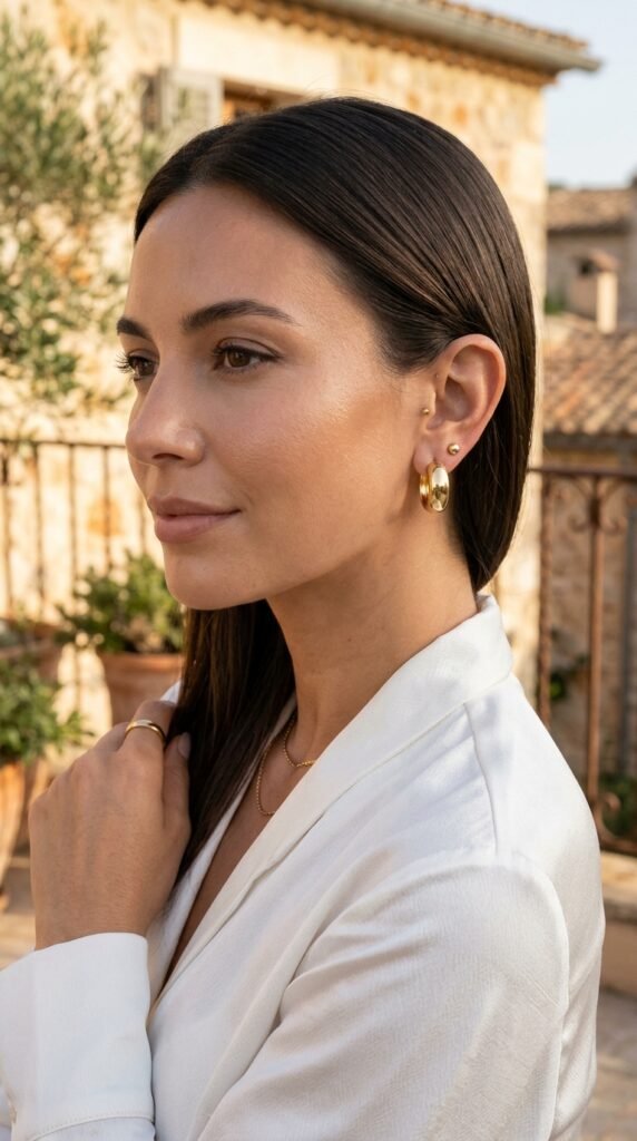 Woman_wearing_gold_earring_stack Woman_wearing_gold_earring_stack