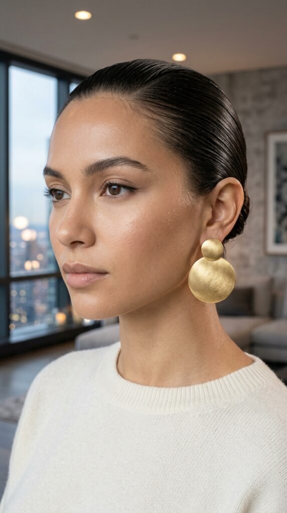 Woman_wearing_gold_earrings Woman_wearing_gold_earrings