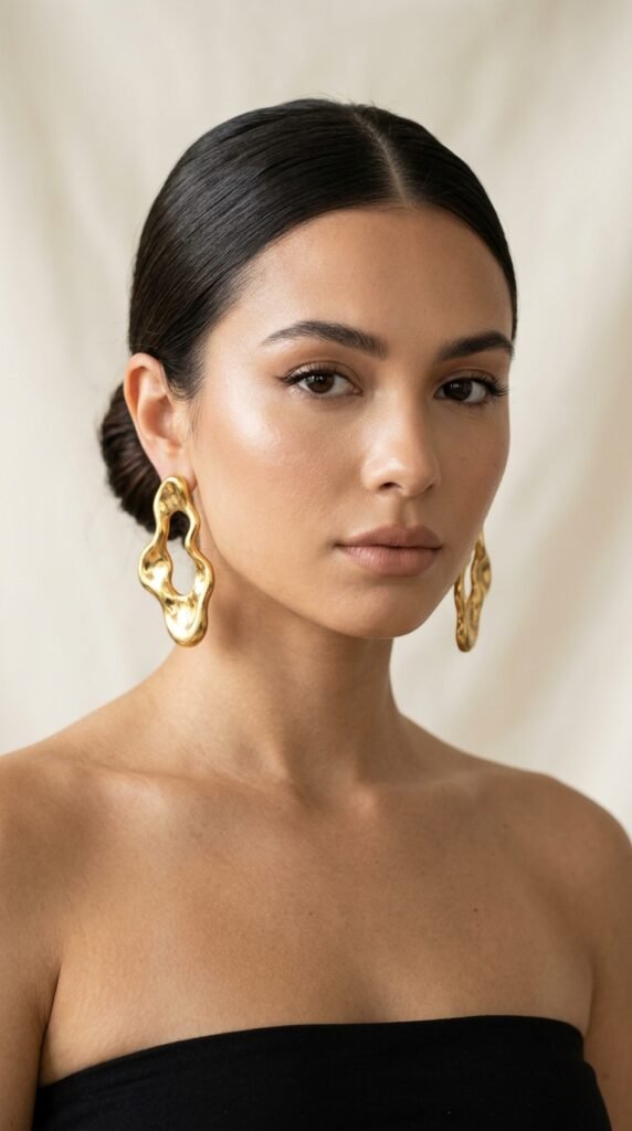 Woman_wearing_gold_earrings Woman_wearing_gold_earrings