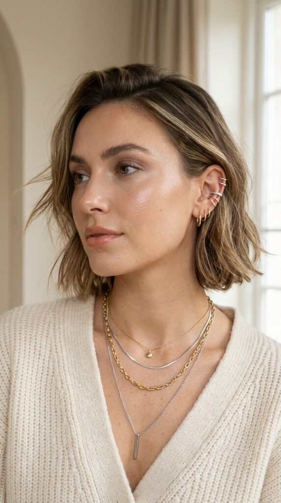 Woman_wearing_gold_silver_necklaces Woman_wearing_gold_silver_necklaces