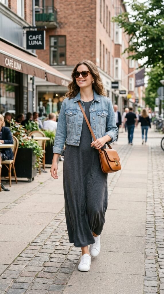 Woman_wearing_jersey_maxi_dress Woman_wearing_jersey_maxi_dress