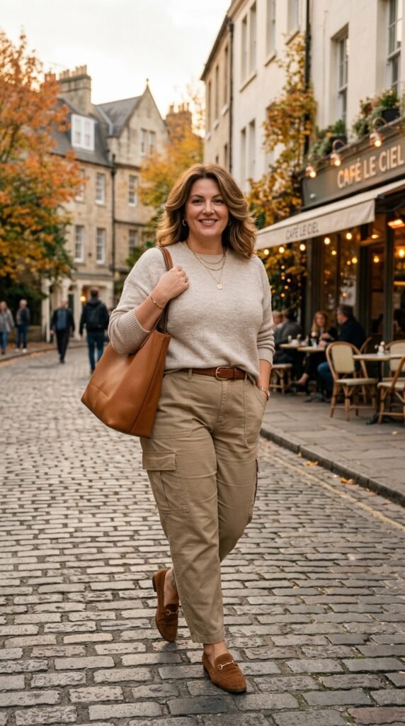 Woman_wearing_khaki_cargo_pants Woman_wearing_khaki_cargo_pants