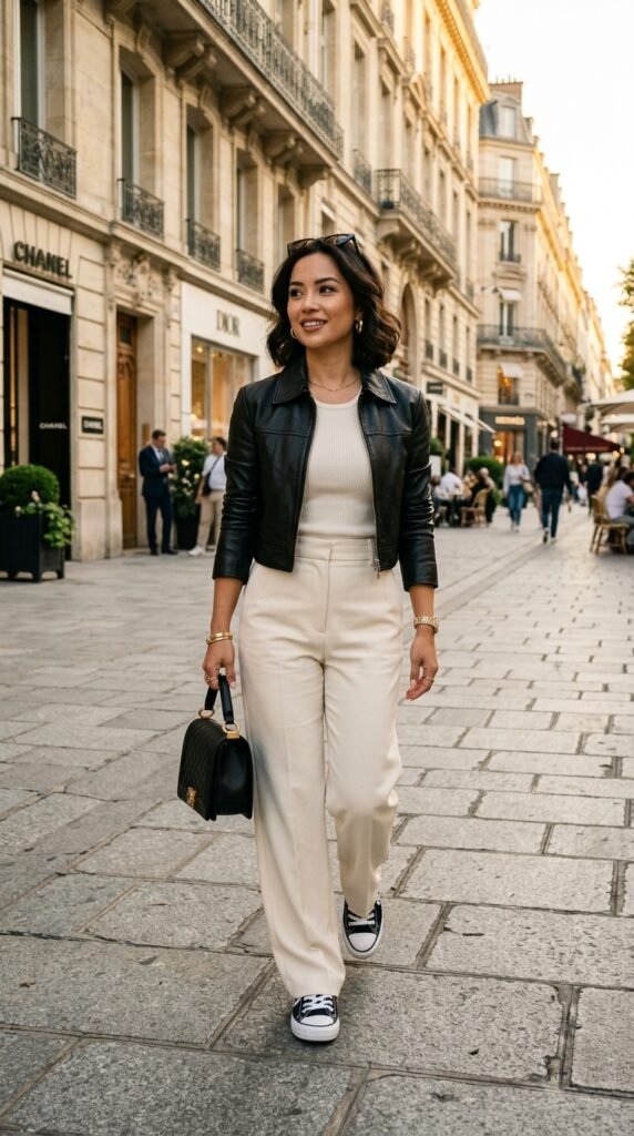 Woman_wearing_leather_jacket_trousers Woman_wearing_leather_jacket_trousers