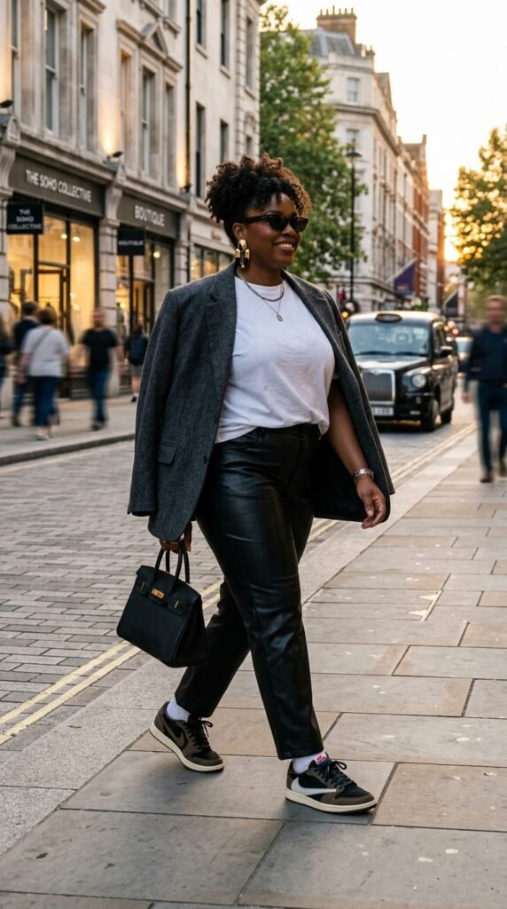 Woman_wearing_leather_pants_blazer Woman_wearing_leather_pants_blazer
