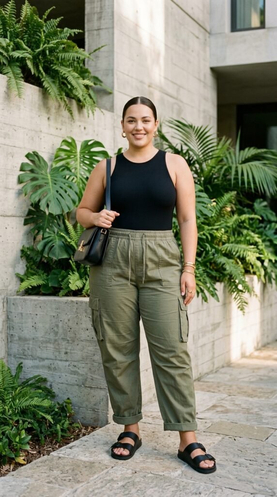 Woman_wearing_olive_cargo_pants Woman_wearing_olive_cargo_pants
