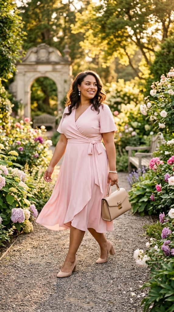 Woman_wearing_pink_wrap_dress Woman_wearing_pink_wrap_dress