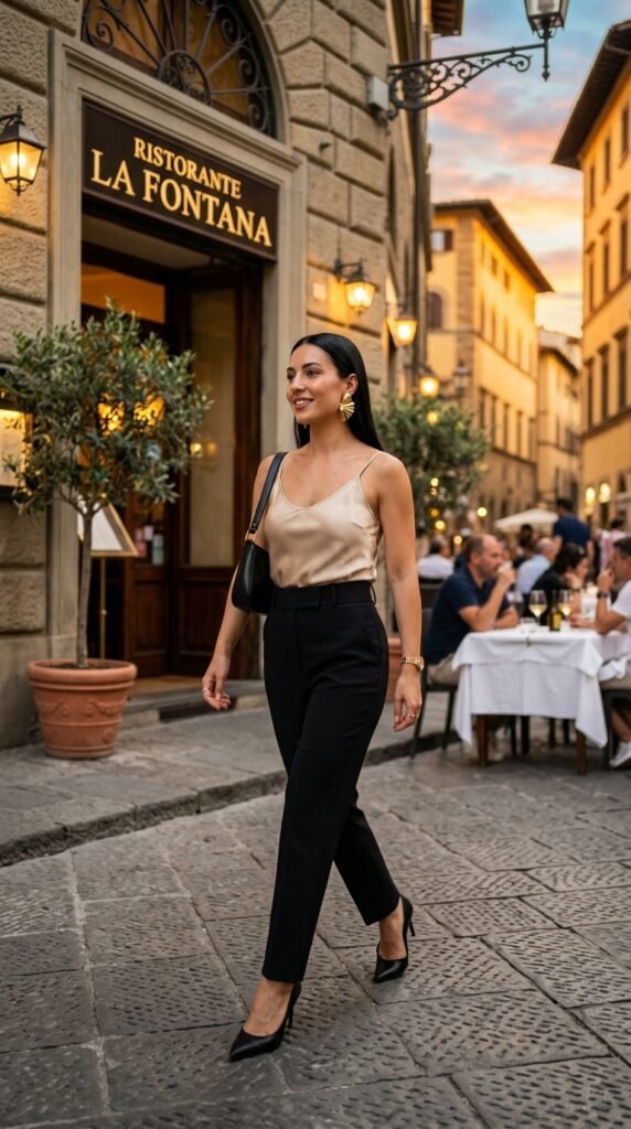 Woman_wearing_satin_cami_trousers Woman_wearing_satin_cami_trousers
