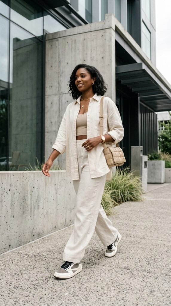 Woman_wearing_sneakers_and_linen Woman_wearing_sneakers_and_linen
