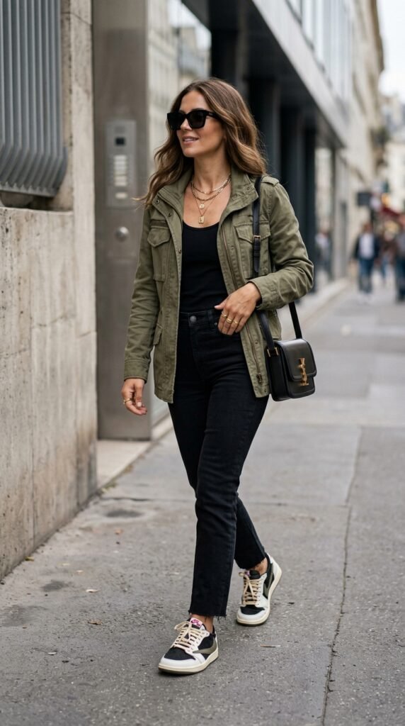 Woman_wearing_utility_jacket_jeans Woman_wearing_utility_jacket_jeans