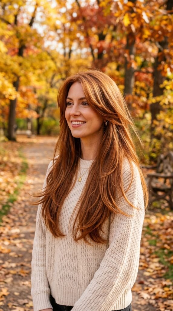 Woman_with_copper_layered_hair_ Woman_with_copper_layered_hair_