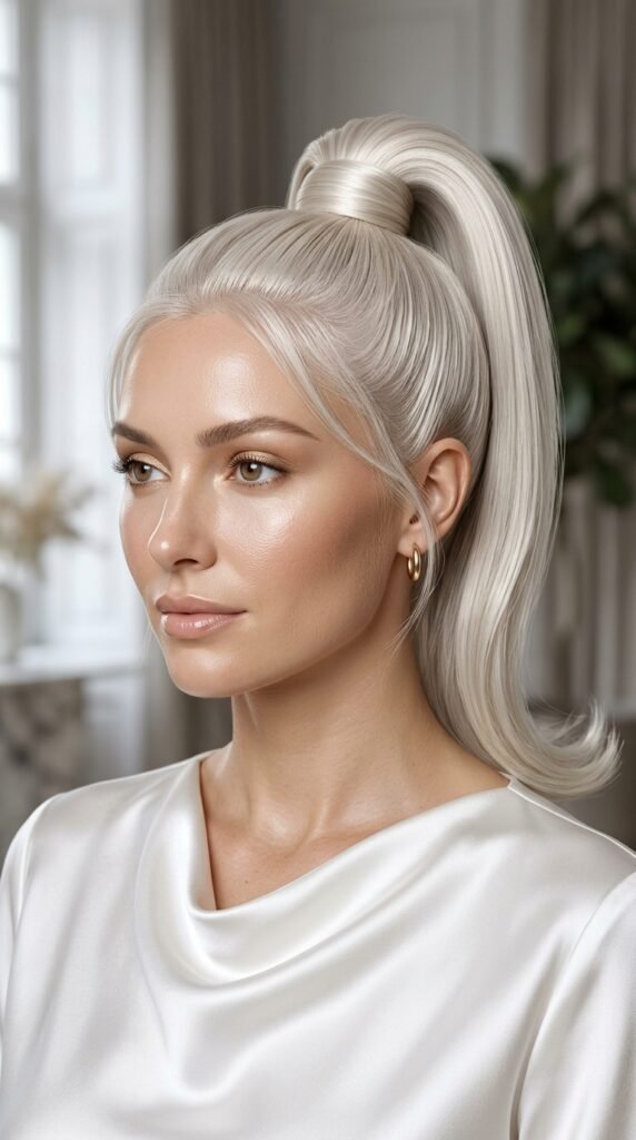 Woman_with_platinum_ponytail Woman_with_platinum_ponytail