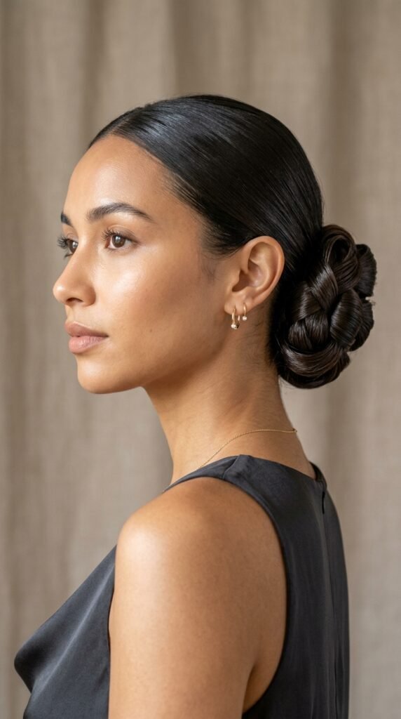 Wrapped_sculptural_bun_hairstyle Wrapped_sculptural_bun_hairstyle