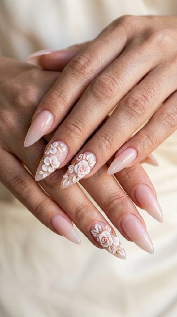 3D_floral_stiletto_nails 3D_floral_stiletto_nails