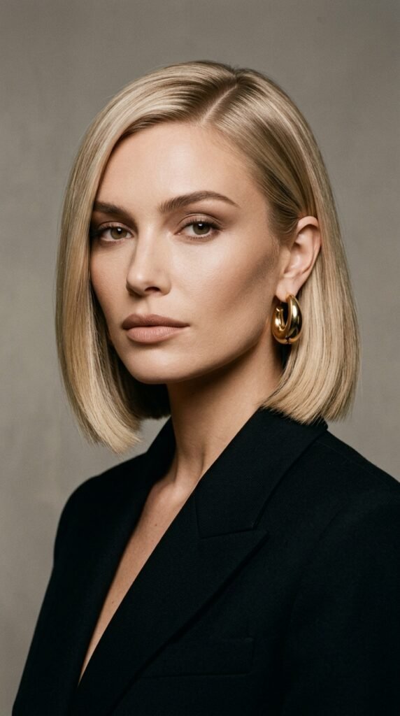 glossy blonde bob glossy blonde bob