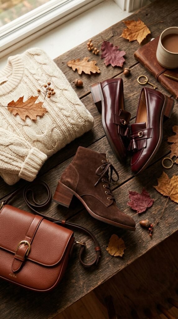 Brown_and_burgundy_shoes_ fall shoes trends