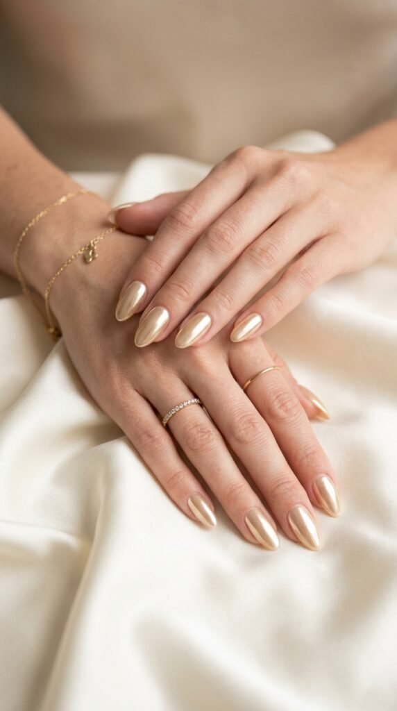 Champagne_chrome_manicure Champagne_chrome_manicure