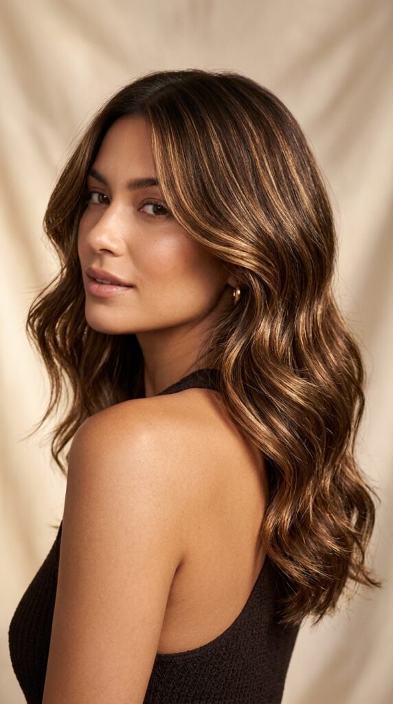 Chocolate_brown_hair_with_highlights chocolate brown hair