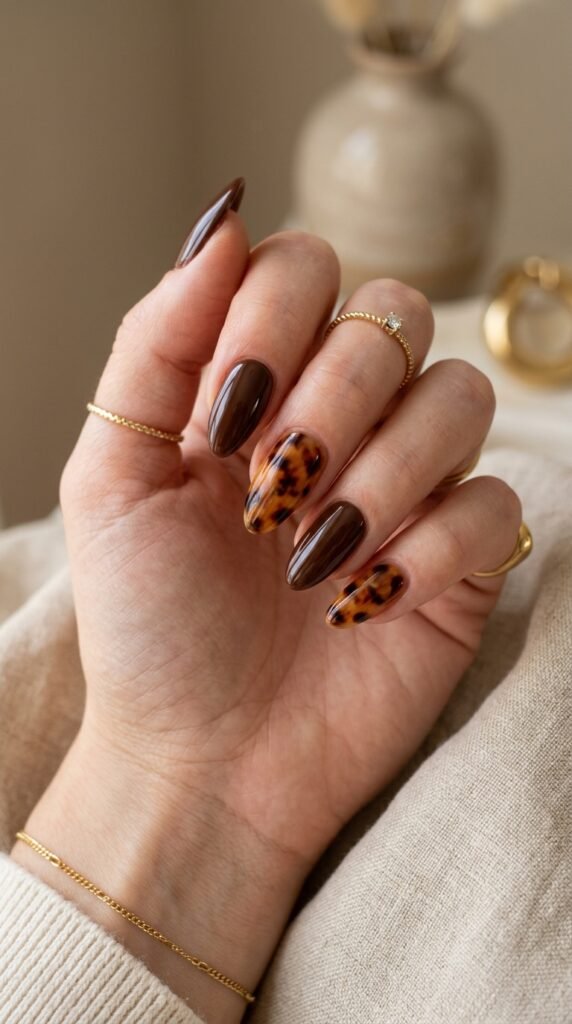 Chocolate_tortoiseshell_manicure Chocolate_tortoiseshell_manicure