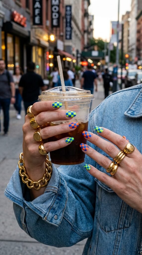 Hands_with_neon_checkerboard_nails Hands_with_neon_checkerboard_nails