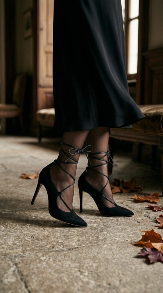 Lace-up_heels fall shoes trends