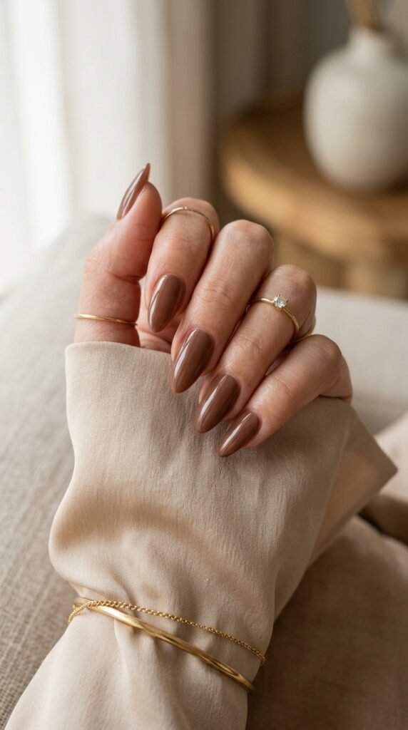 Manicure_with_milk_chocolate_nails Manicure_with_milk_chocolate_nails