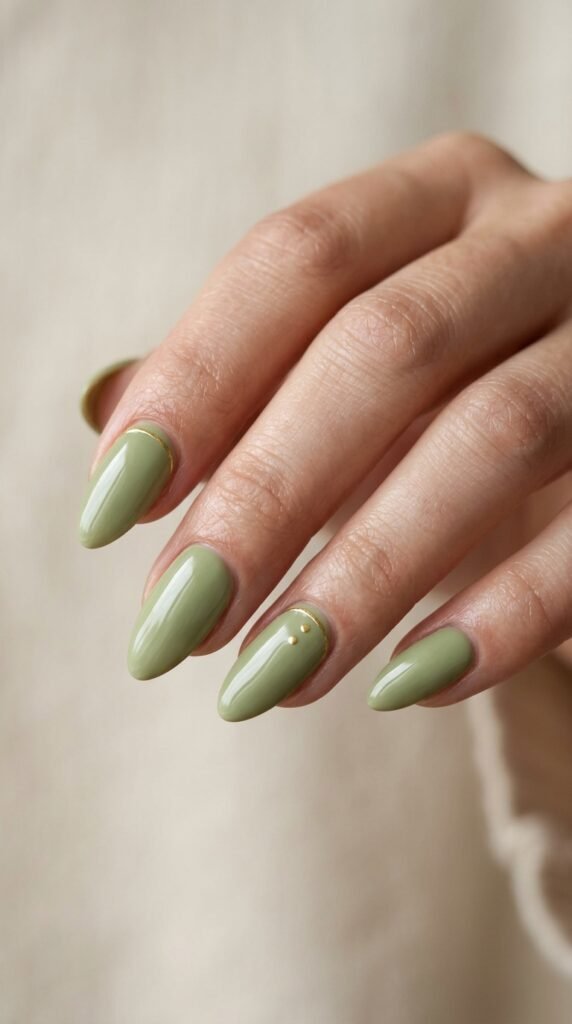 Matcha_nails_with_gold_details Matcha_nails_with_gold_details