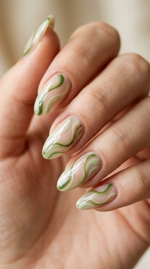 Matcha_swirl_manicure_design Matcha_swirl_manicure_design