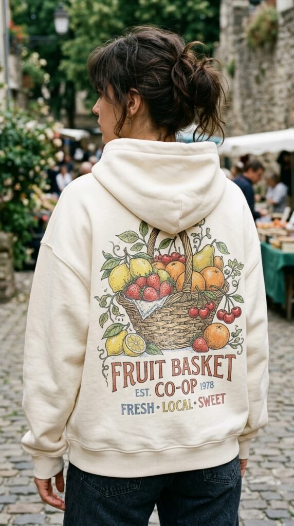 Model_wearing_fruit_basket_hoodie Model_wearing_fruit_basket_hoodie