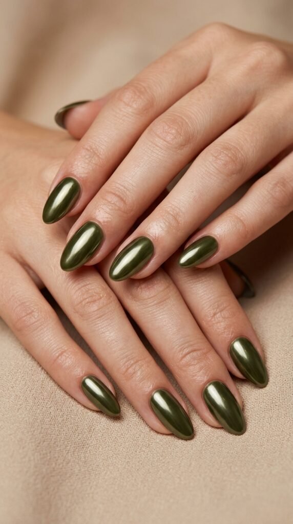 Olive_chrome_nails_ Olive_chrome_nails_