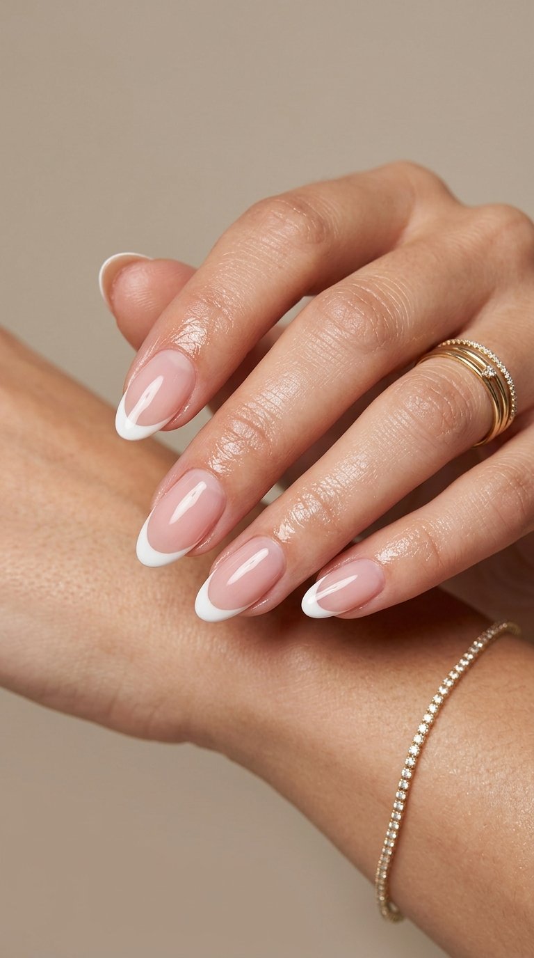 Oval_French_tip_nails