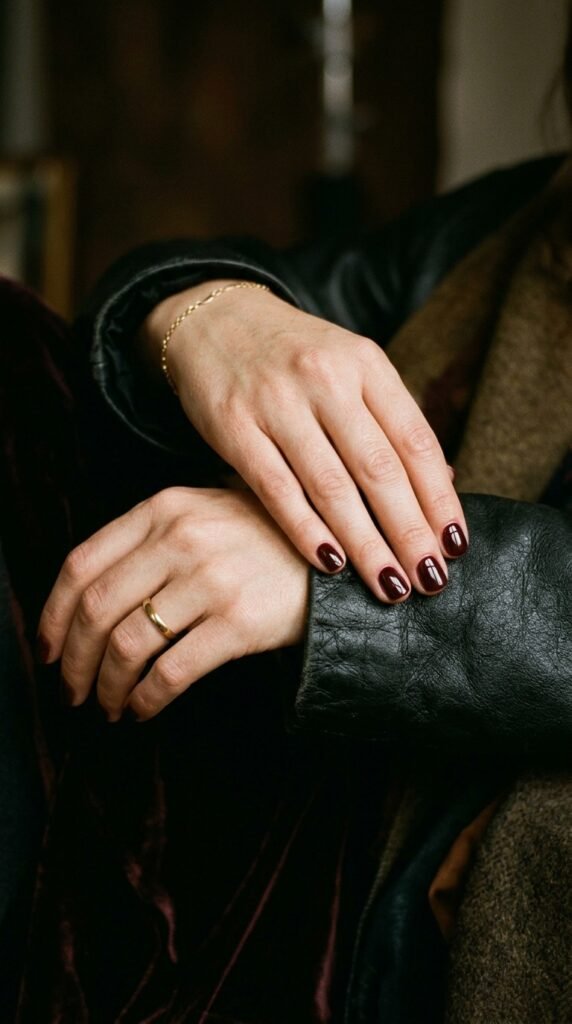Red_nails_with_gold_jewelry_ Red_nails_with_gold_jewelry_