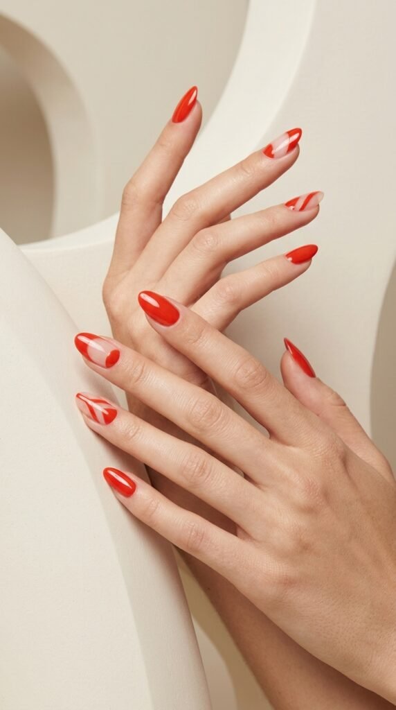 Tomato_red_nail_art Tomato_red_nail_art