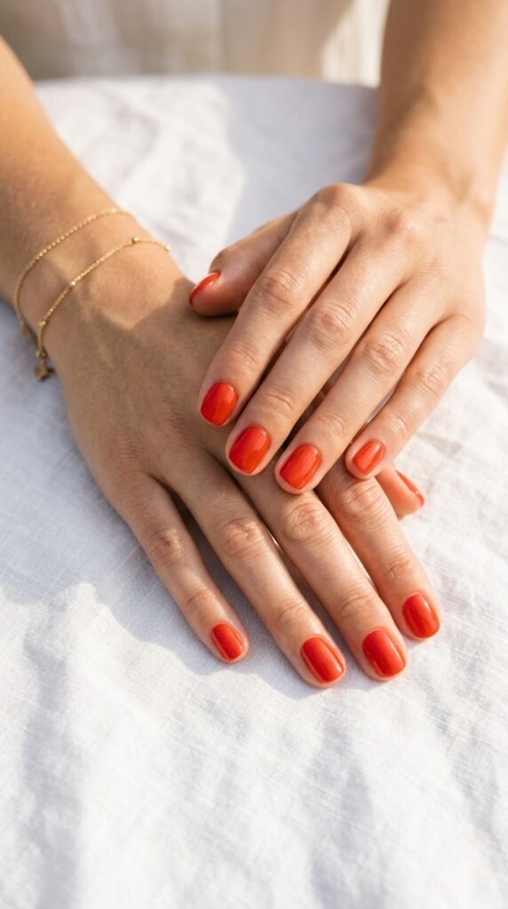 Warm_tomato_red_nails Warm_tomato_red_nails