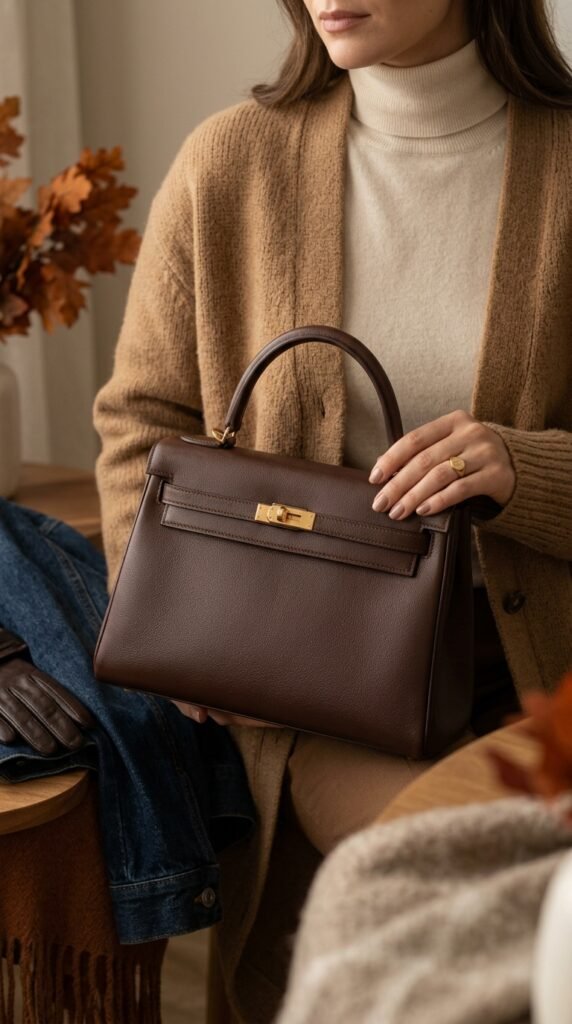 Woman_holding_leather_handbag_ Woman_holding_leather_handbag_