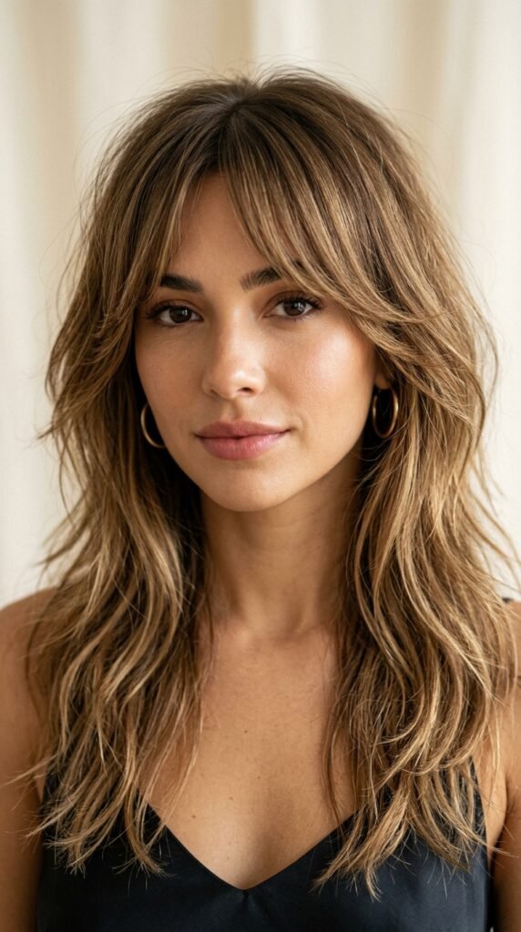 Woman_posing_with_shag_haircut_ Woman_posing_with_shag_haircut_