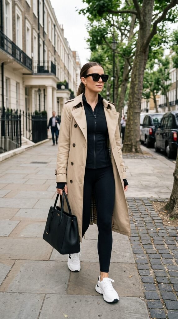 Woman_wearing_activewear_trenchcoat Woman_wearing_activewear_trenchcoat