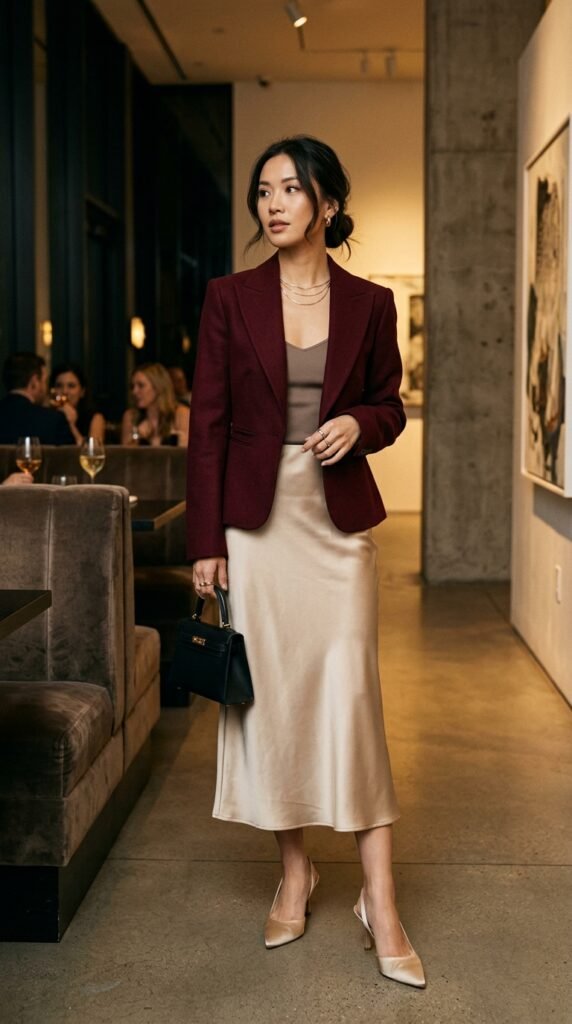Woman_wearing_burgundy_blazer_ Woman_wearing_burgundy_blazer_