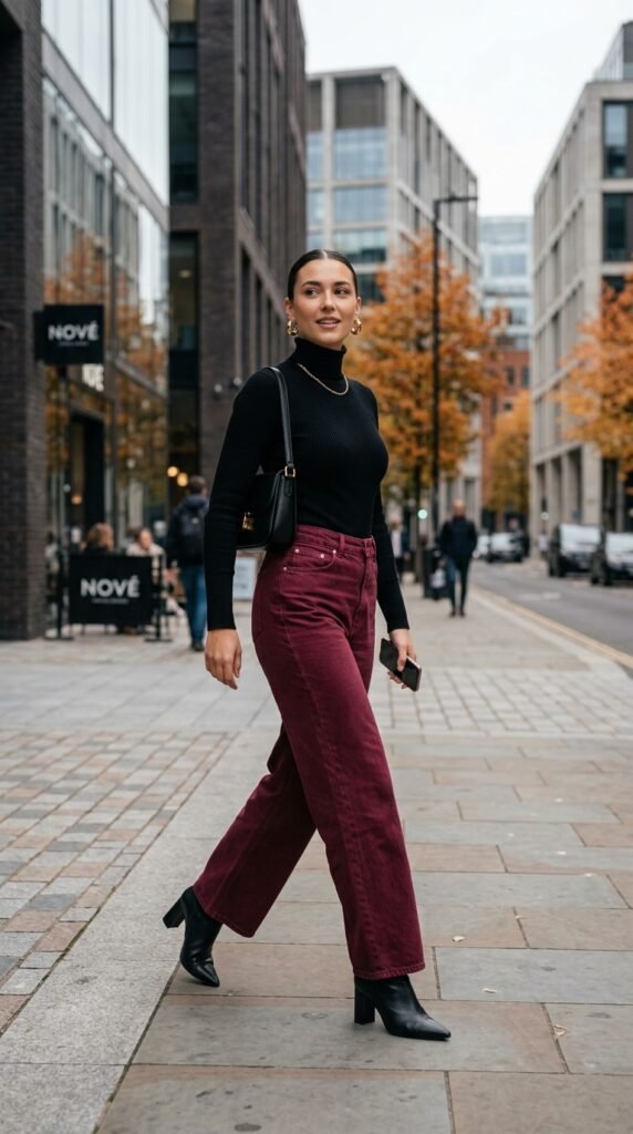 Woman_wearing_burgundy_jeans Woman_wearing_burgundy_jeans