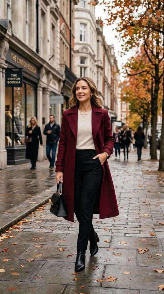 Woman_wearing_burgundy_wool_coat Woman_wearing_burgundy_wool_coat