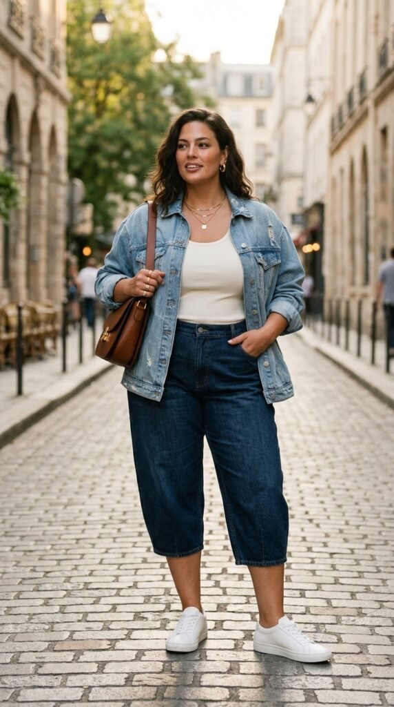 Woman_wearing_capris_and_jacket_ Woman_wearing_capris_and_jacket_
